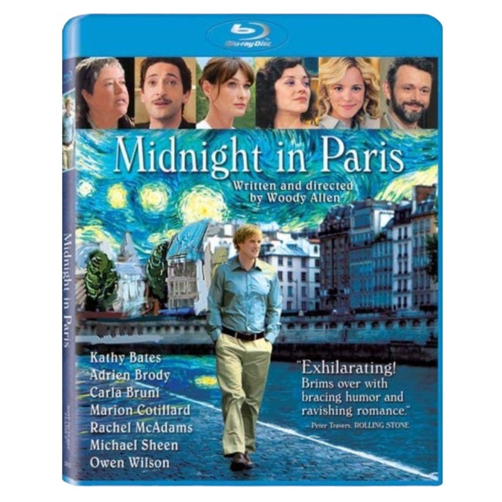 Midnight in Paris Woody Allen BluRay Disc Movie Rachel McAdams Owen Wilson